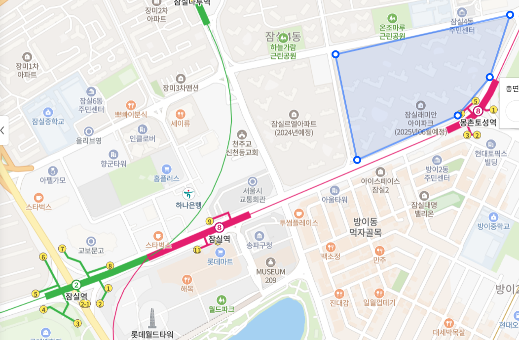 잠실래미안아이파크-입지