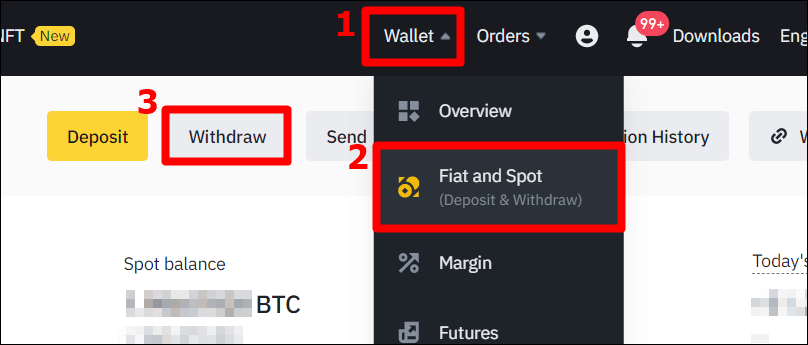 바낸 출금하는 과정