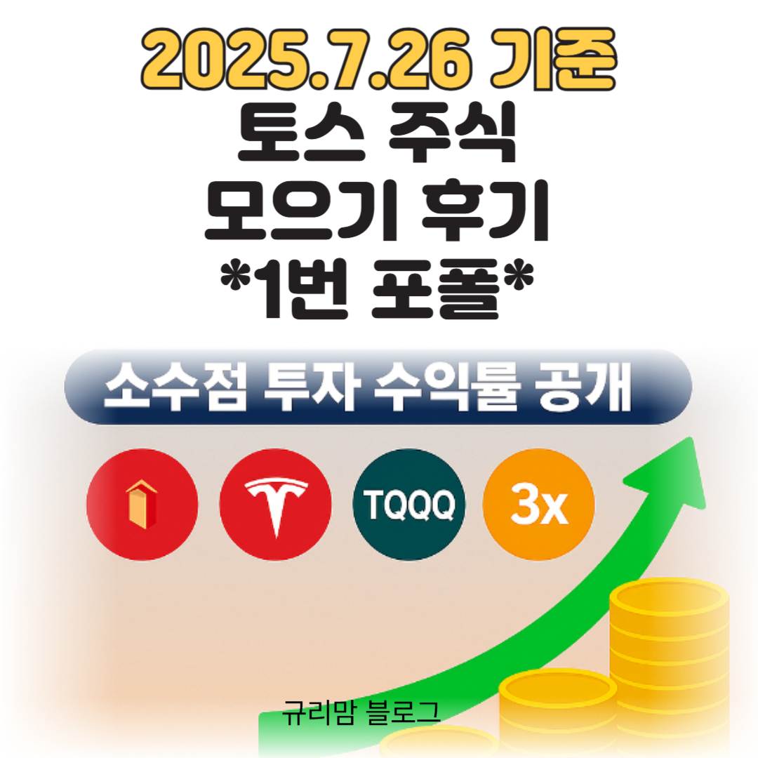 2025년 7월 미국주식포트폴리오 미국주식토스주식모으기