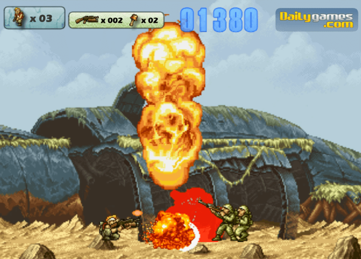 적군에게-수류탄을-던져-폭파시키는-화면