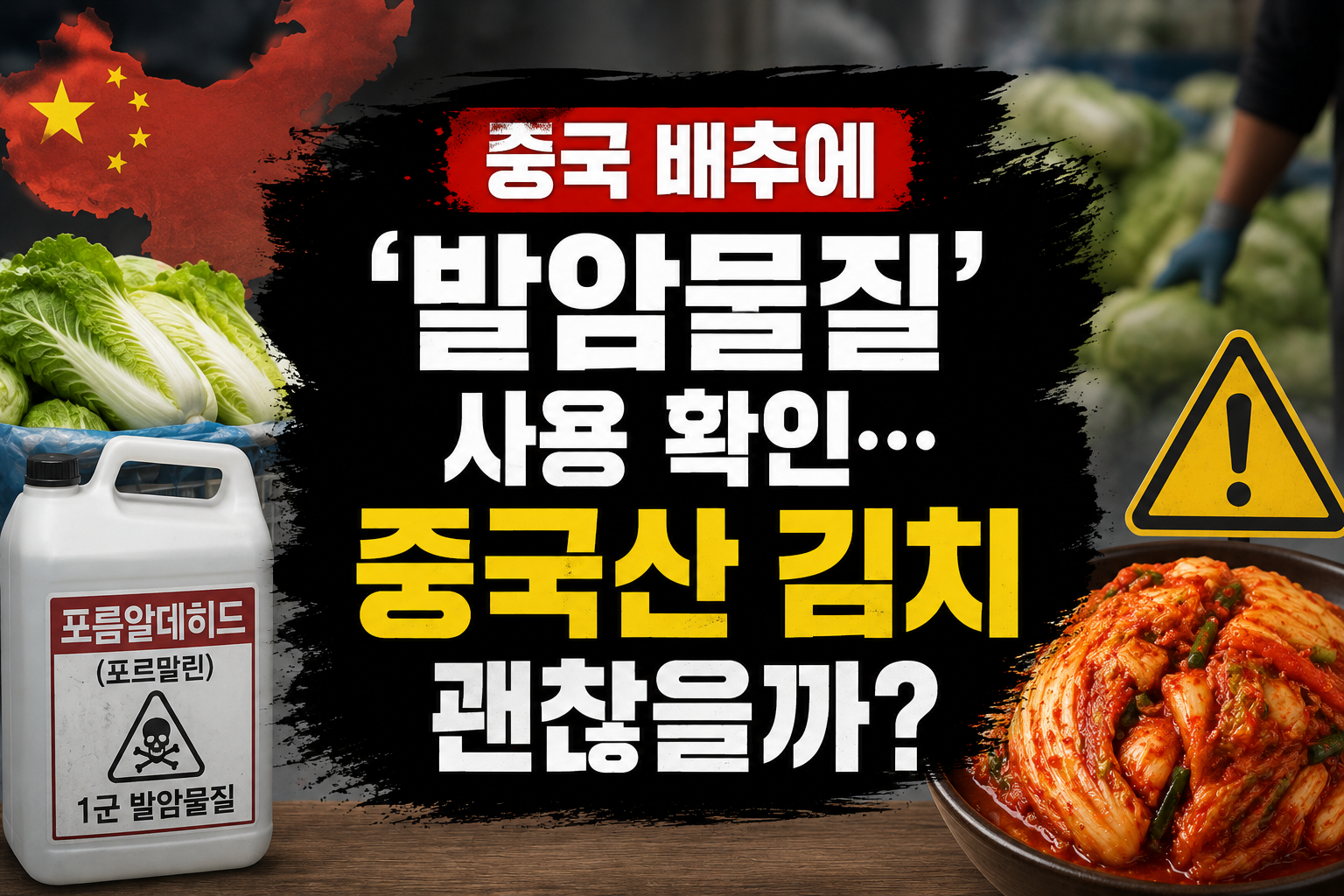 중국 배추 포름알데히드 사용 사건과 중국산 김치 구입 전 원산지 및 식품안전 확인 방법