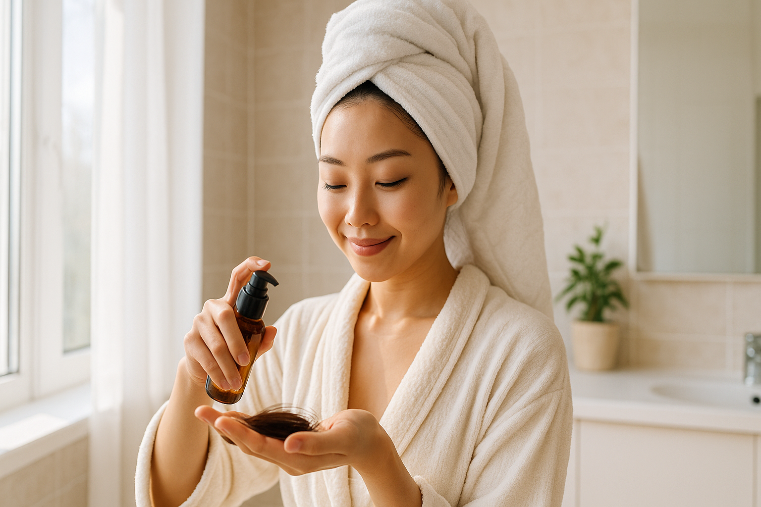 헤어 에센스 사용