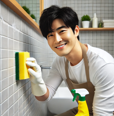 욕실 타일 때 제거 하는 효과적인 방법