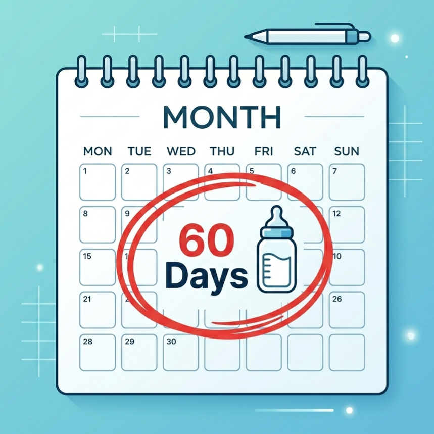 부모급여 출생 후 60일 이내 신청 데드라인 강조 이미지