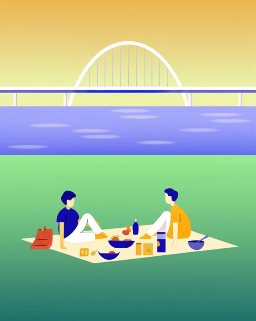 바쁜 일상 탈출, 뚝섬 한강공원에서 ..