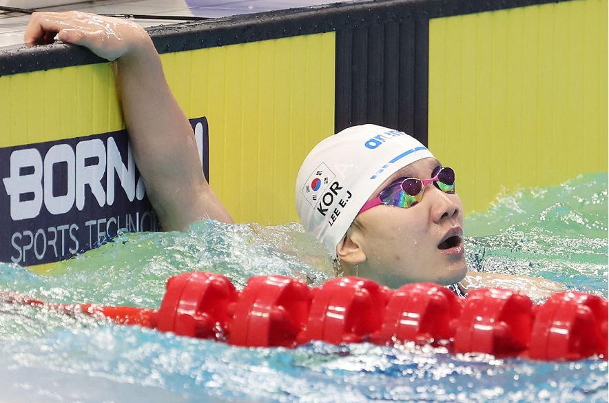 여자배영 100m&amp;#44; 200m 동메달 이은지 선수