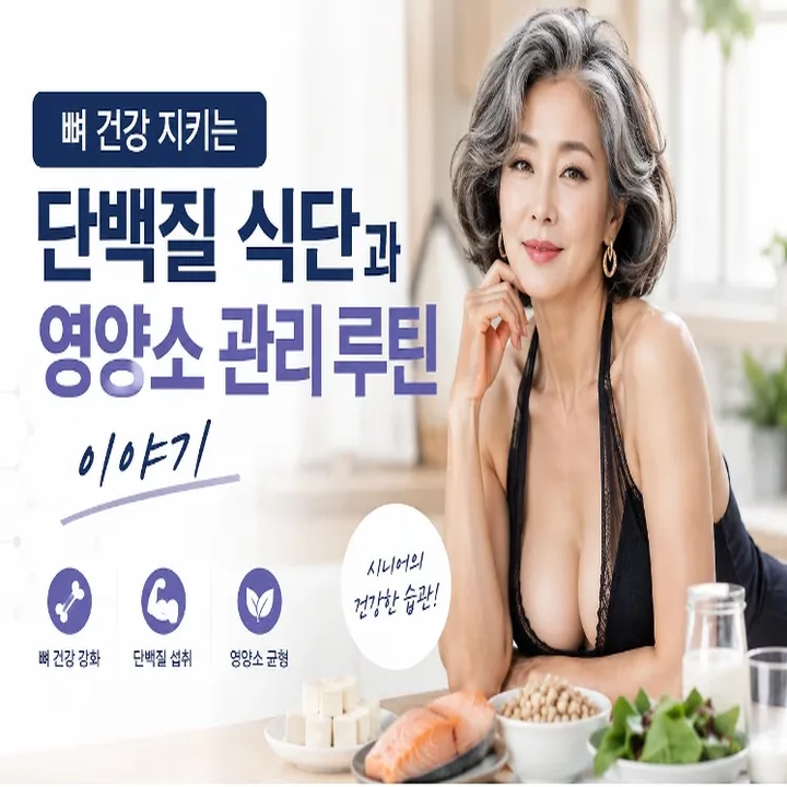 뼈 건강 지키는 단백질 식단과 영양소 관리 루틴