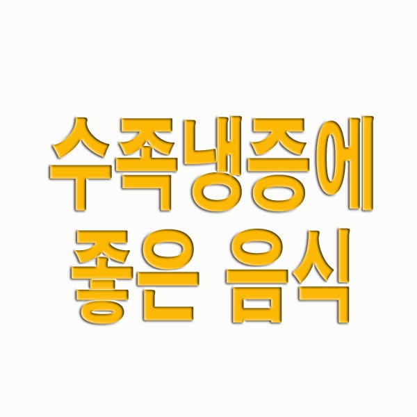 수족냉증에 좋은 음식