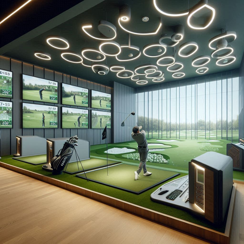 실내골프연습장 배경