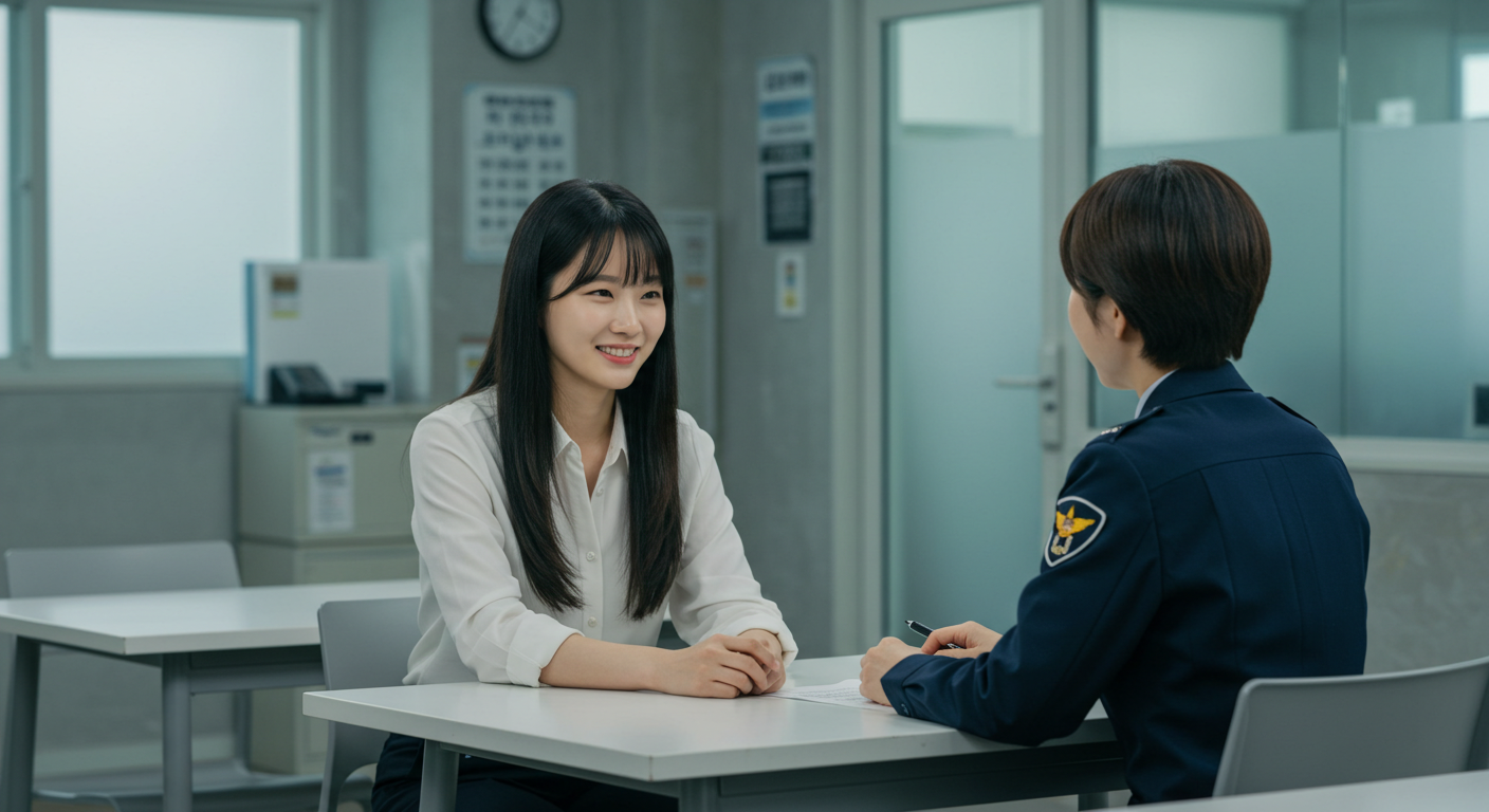 피해자조사&#44; 가족통보&#44; 여성경찰관