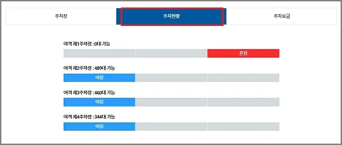 청주공항-주차장-주차현황