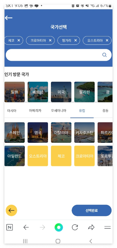 방문국선택