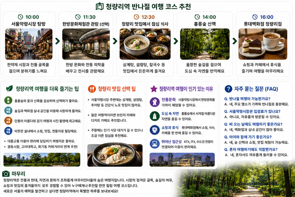 반나절 여행코스