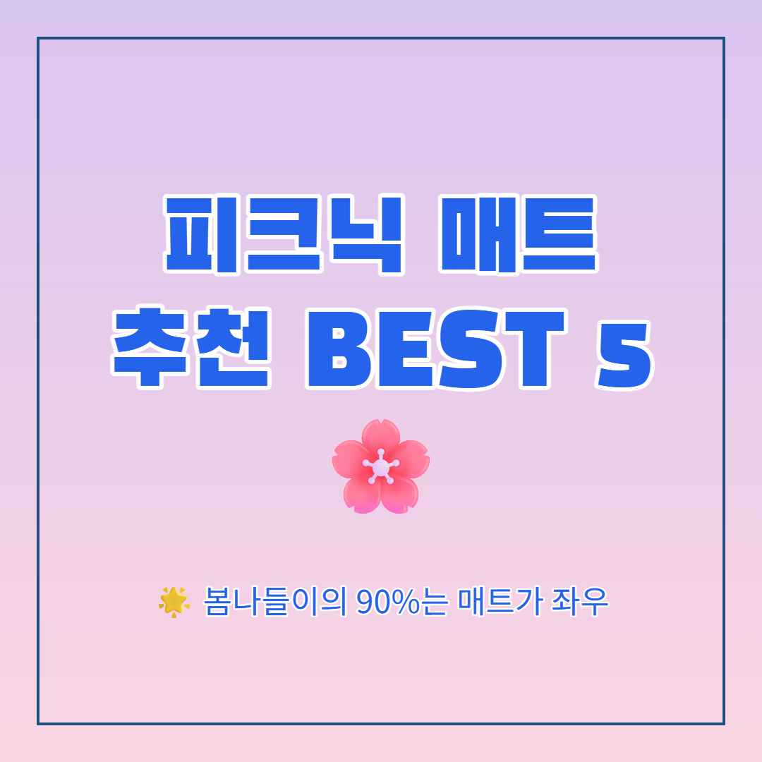 피크닉 매트 추천 BEST 5, 피크닉 매트 가격대별 비교