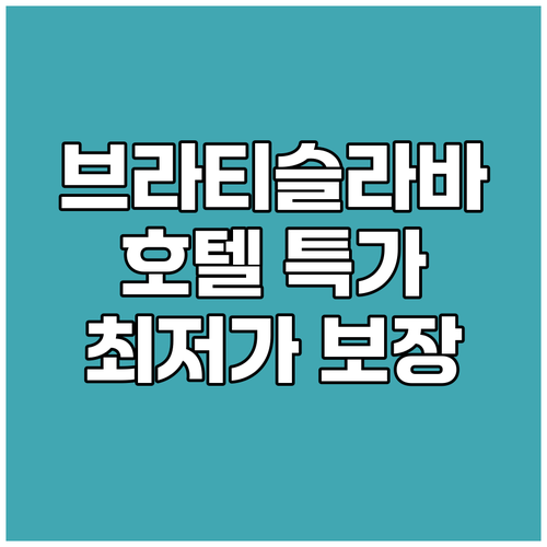 브라티슬라바 호텔 특가 정보.. 최저