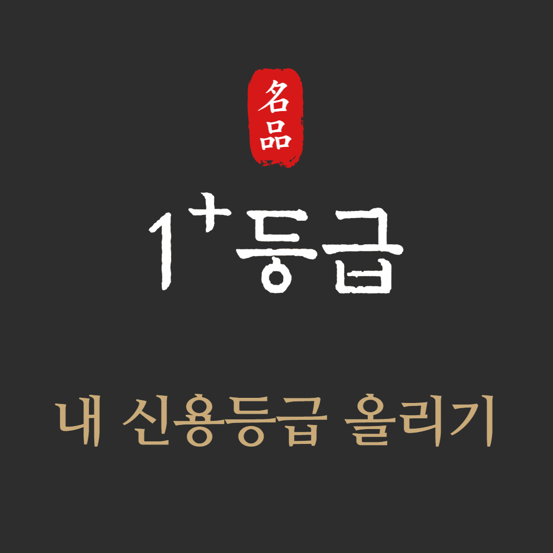 내 신용점수 올리기