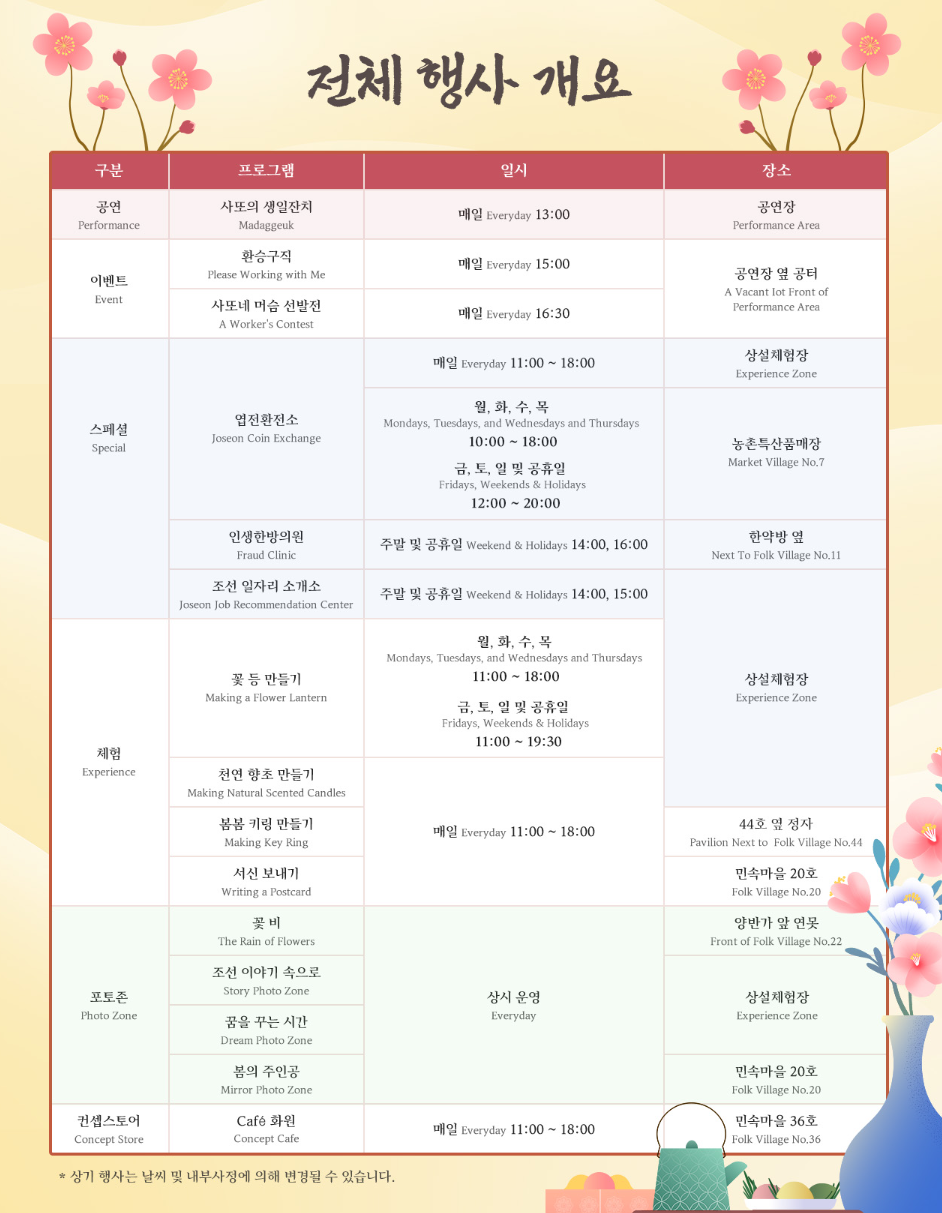 웰컴투조선: 너나, 나나 양반 축제 색다른 조선체험