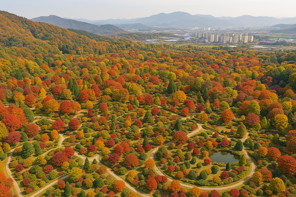 축구장 40개 규모 전주수목원 단풍명소 완벽가이드