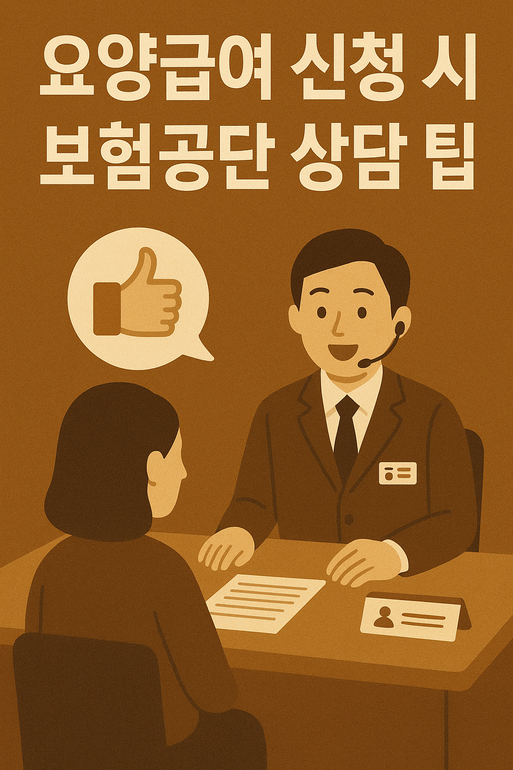 요양급여 신청 시 보험공단 상담 팁 사진