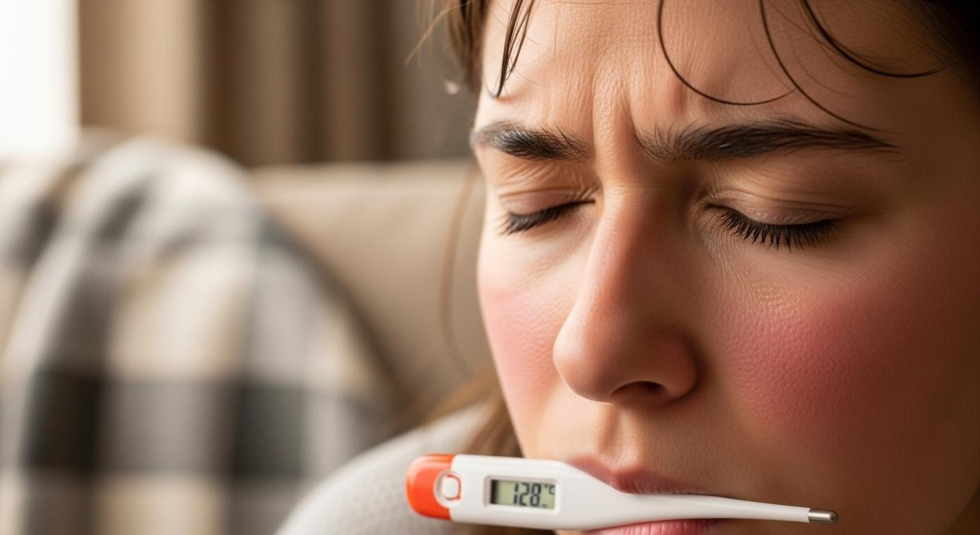 독감 증상 열 안나