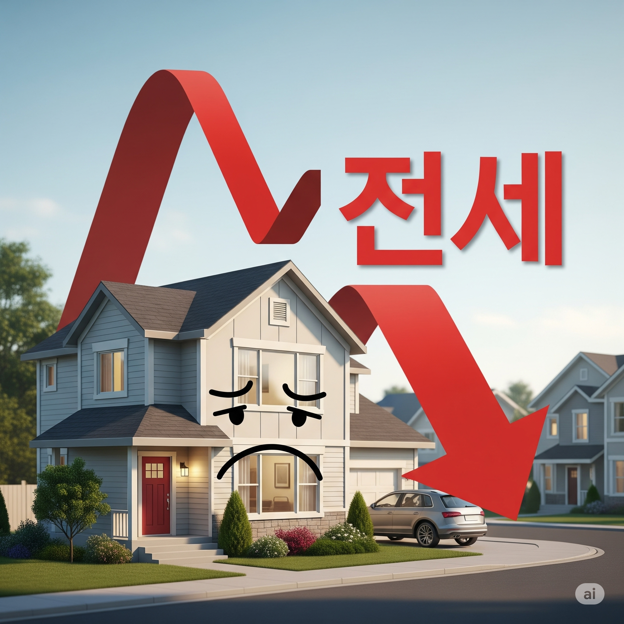 부동산 역전세 표현 이미지