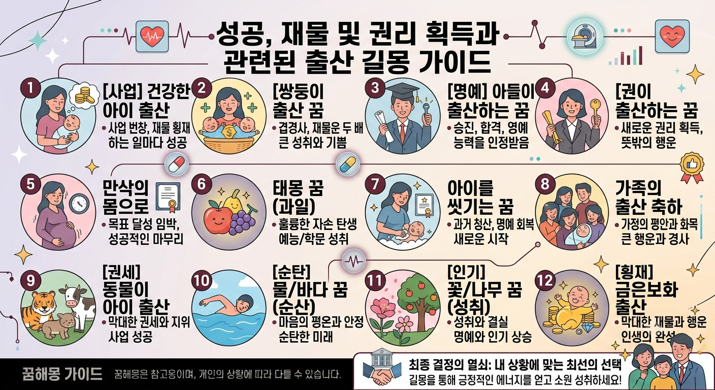 성공, 재물 및 권리 획득과 관련된 길몽