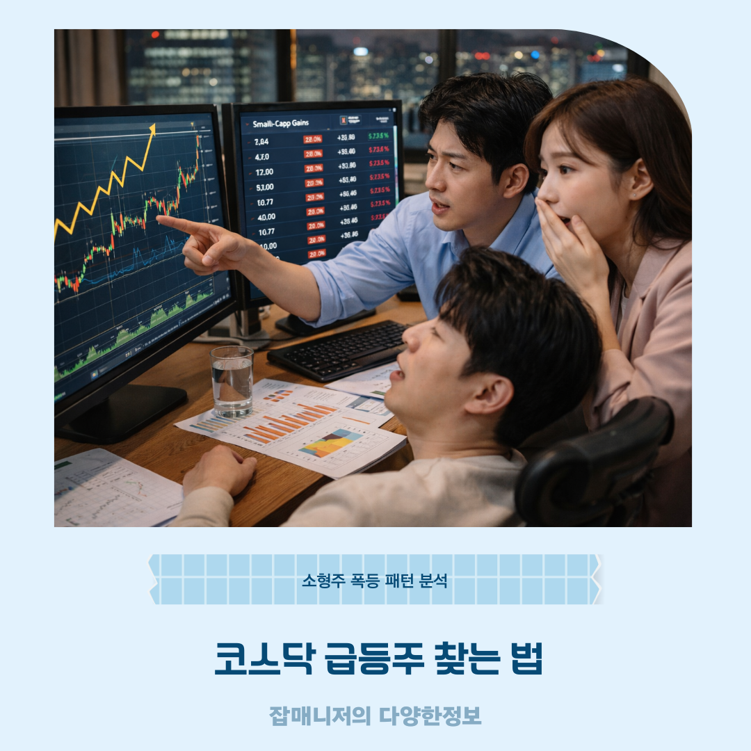 코스닥 급등주 찾는 법, 소형주 폭등 패턴 분석