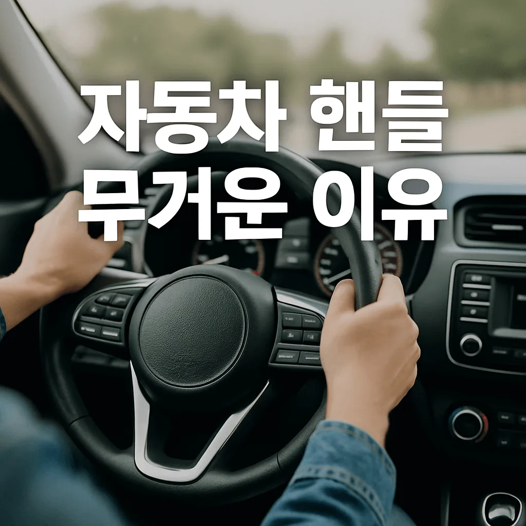 운전 중 핸들이 무거워진다면? 경고등 하나로 고장 신호 다 보입니다!
