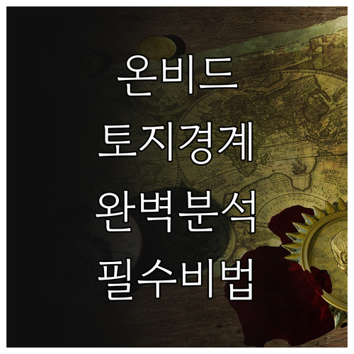 온비드 공매 토지 경계 확인 및 지적..