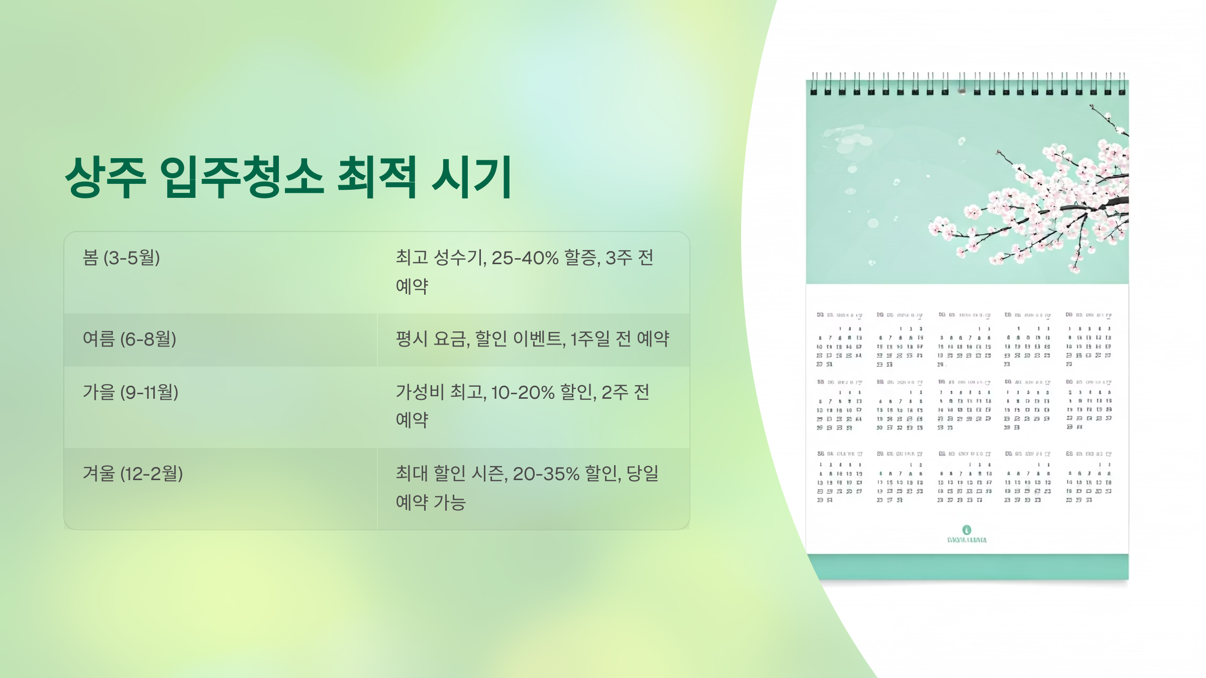 상주 입주청소 최적 시기