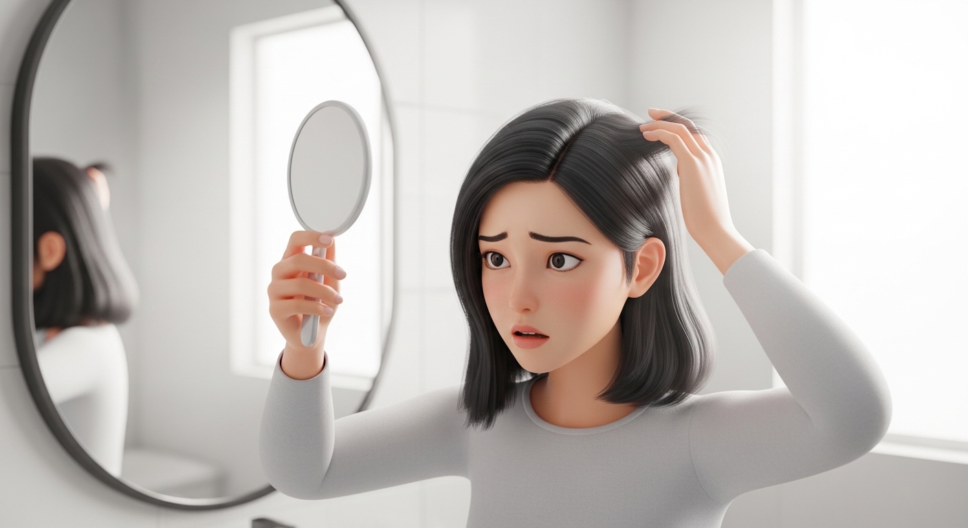 두피염증, 탈모초기증상