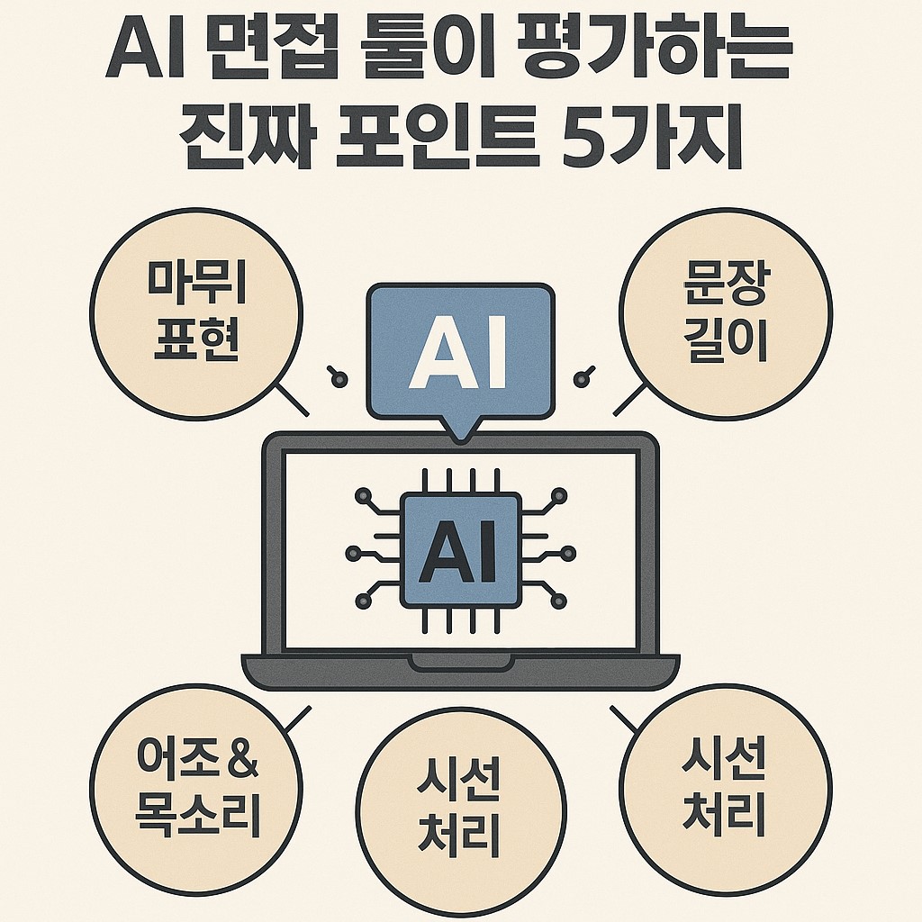AI 면접 툴이 평가하는 진짜 포인트 5가지 대표 이미지