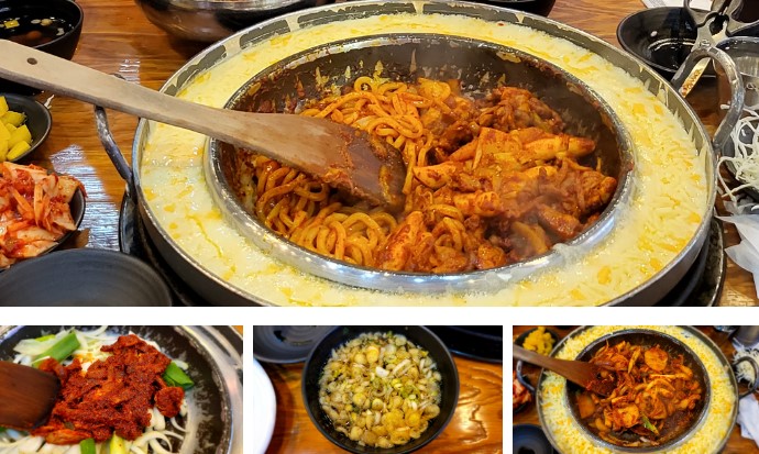 대표 메뉴 치즈닭갈비