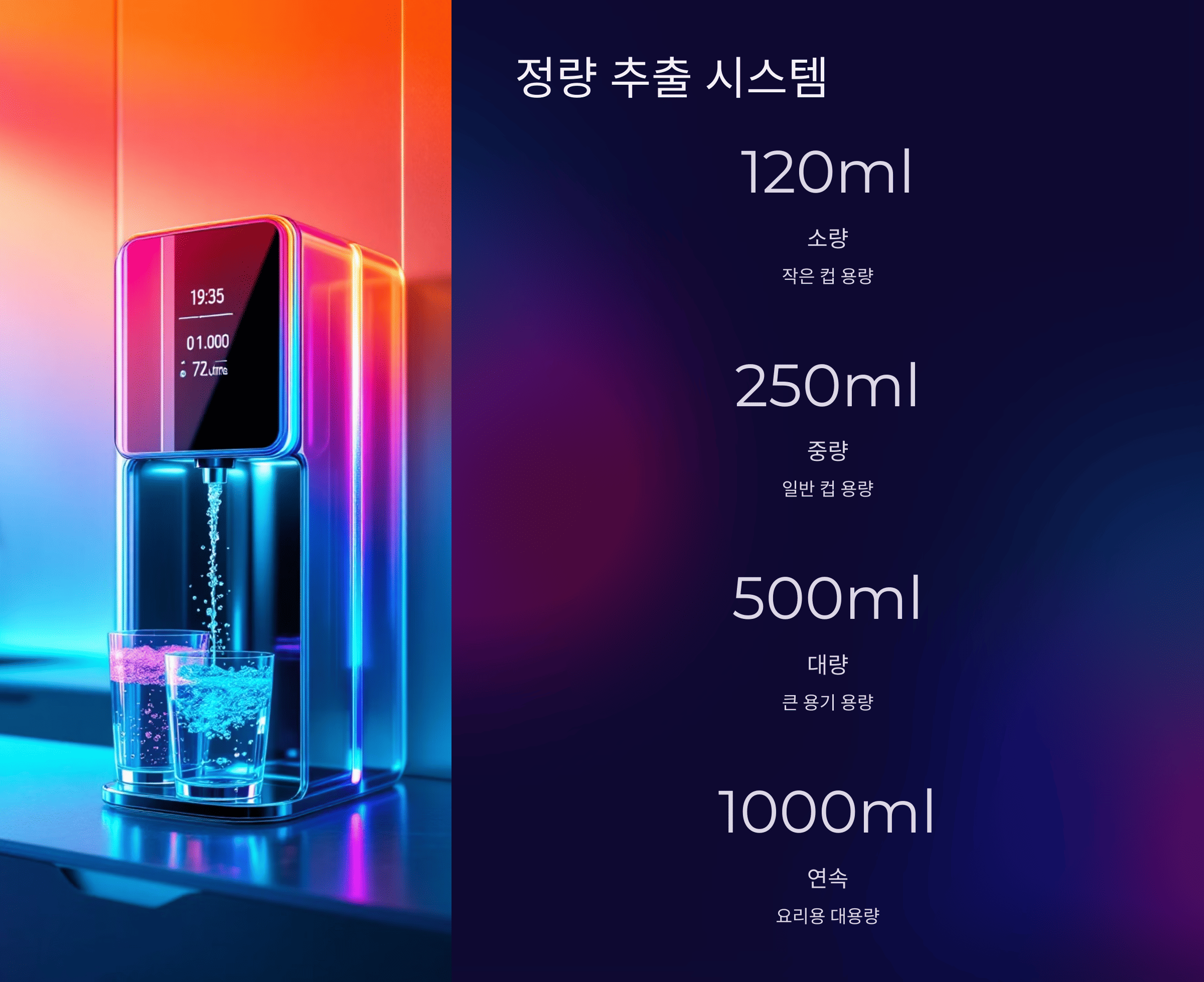 SK 매직 원코크 얼음물 직수 얼음 정수기