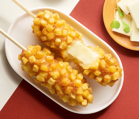 한국의 감자 요리 감자핫도그