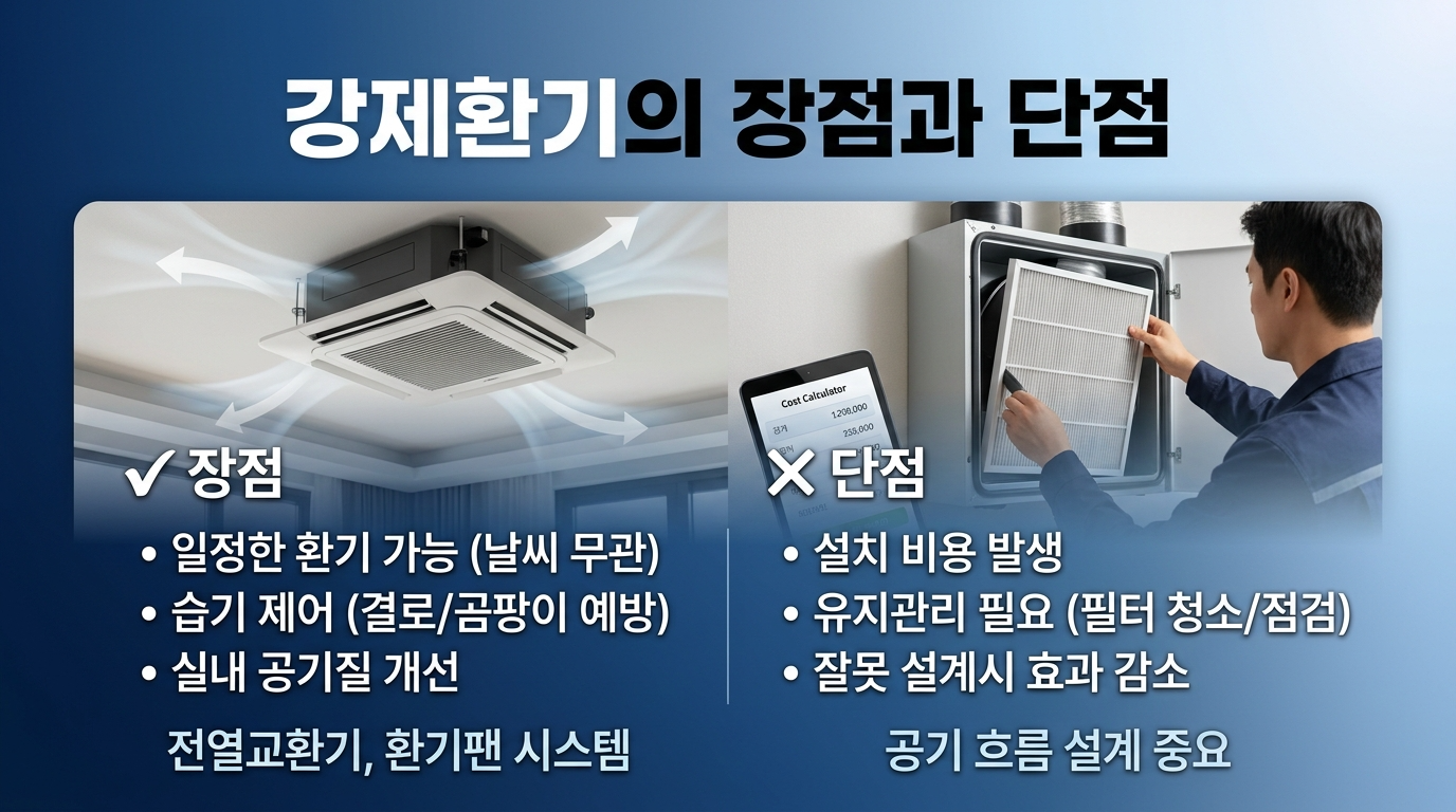 강제환기의 장점과 단점