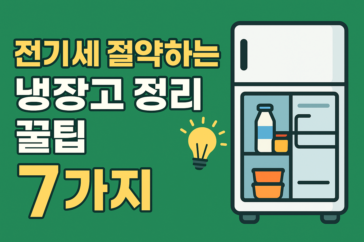 냉장고 정리 꿀팁