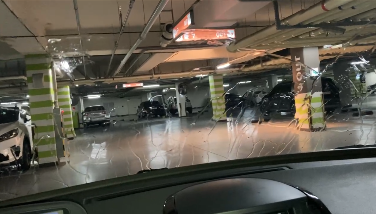 와이퍼테스트워셔액분사
