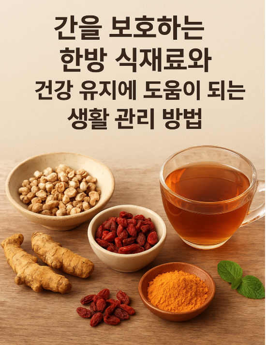 간을 보호하는 한방 식재료 관련 사진