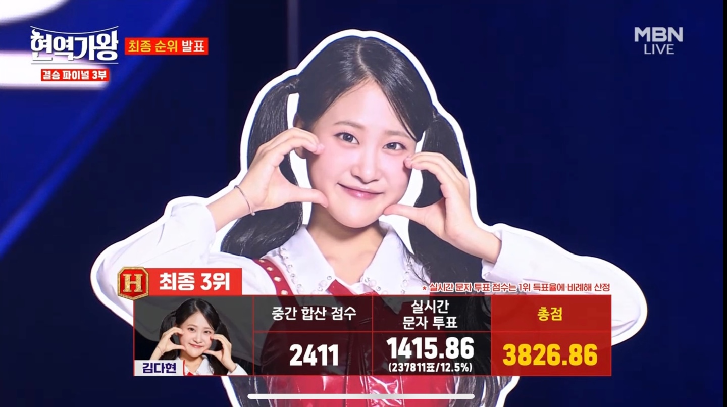 현역가왕 최종 3위