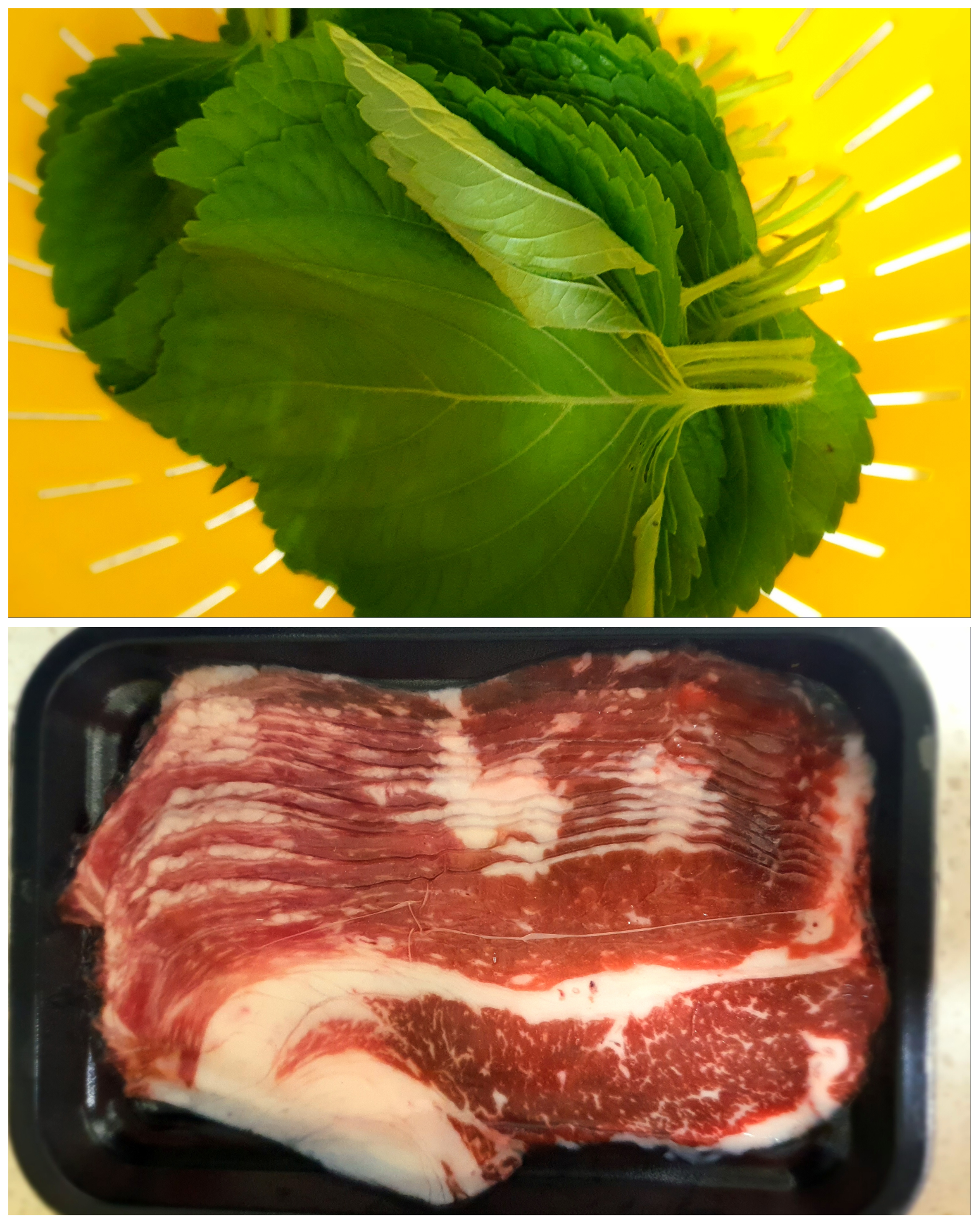 오늘의-주인공인-깻잎과-차돌박이-입니다.