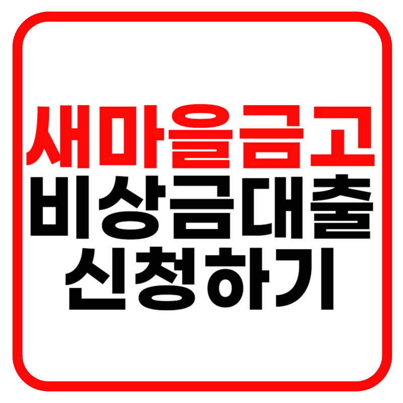 새마을금고 비상금대출