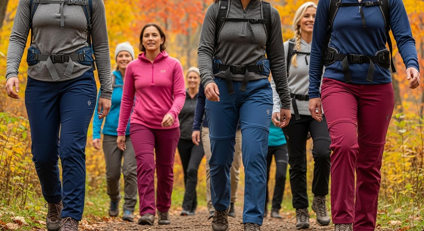 여성 가을 등산바지