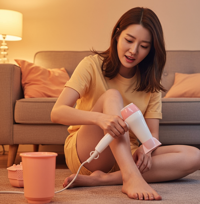 라미실원스 사용법 : 완벽건조&amp;#44; 넓게 도포