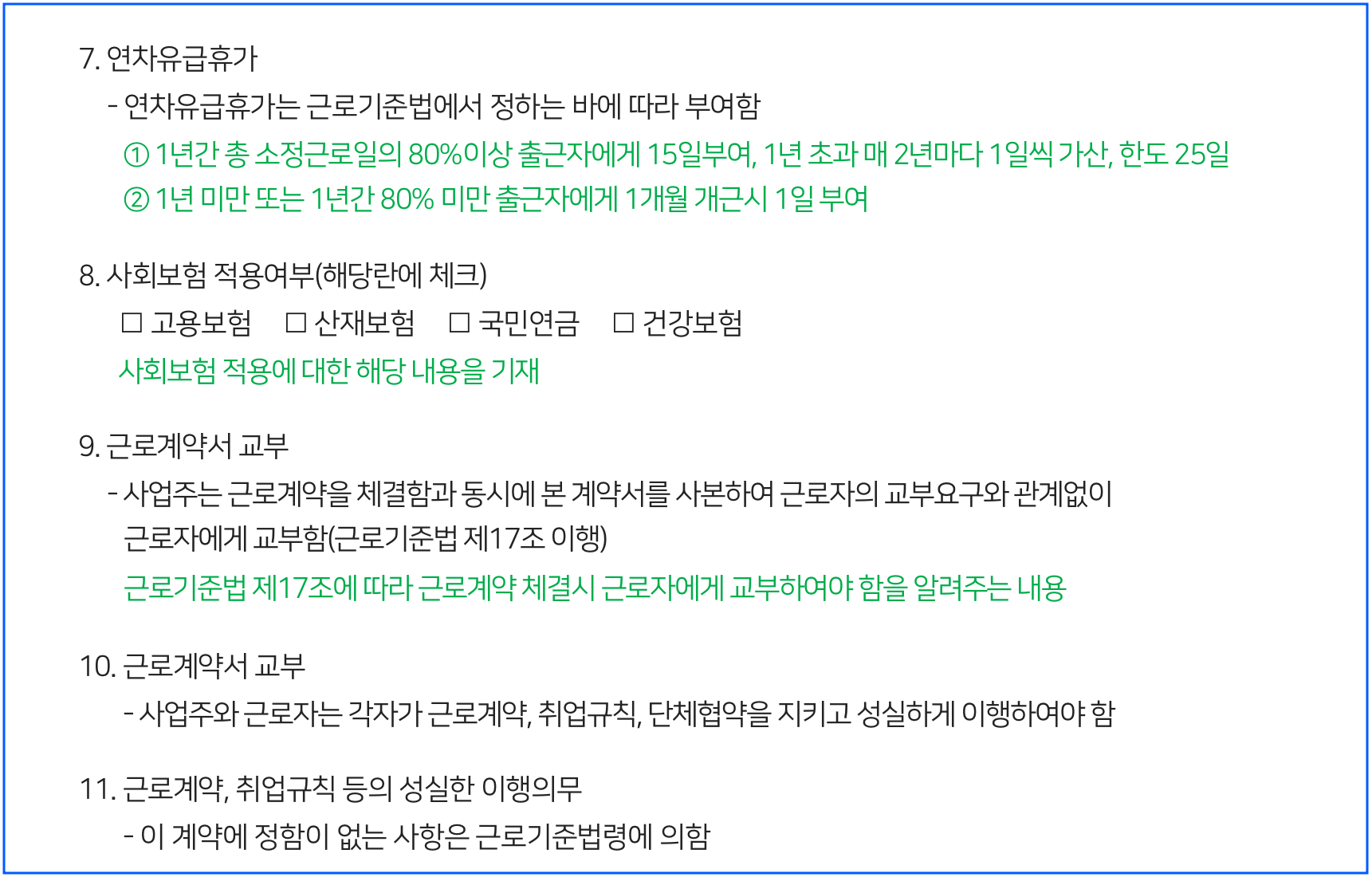 근로계약서-작성방법