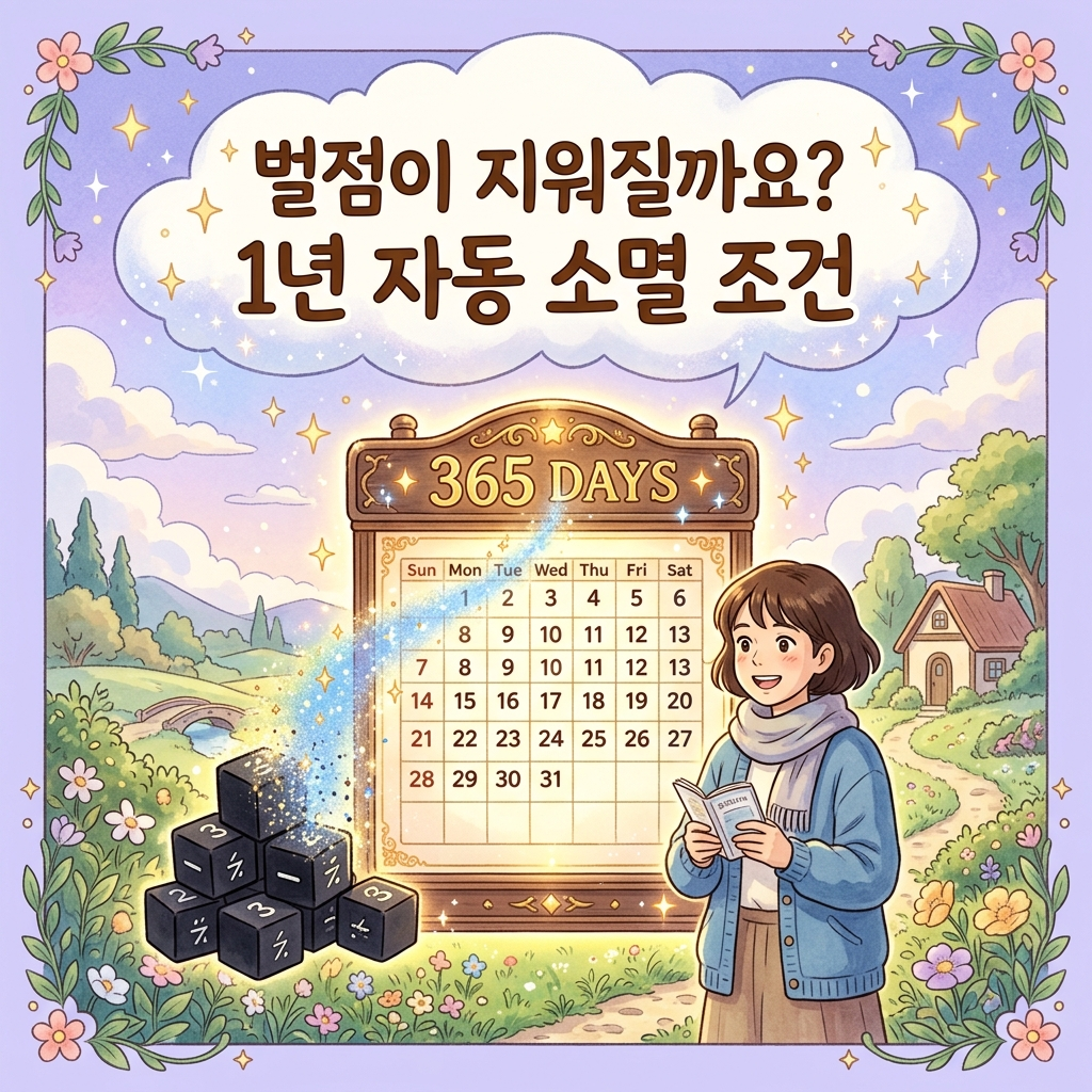 2026년 운전면허 벌점 1년 미만 무위반 무사고 자동 삭제 소멸 조건 가이드
