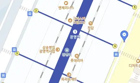 광명역 인천공항 6014번 공항버스 타는 곳