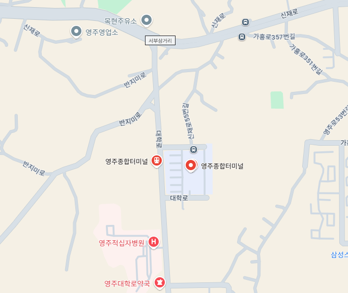 영주종합버스터미널 시간표조회, 예매