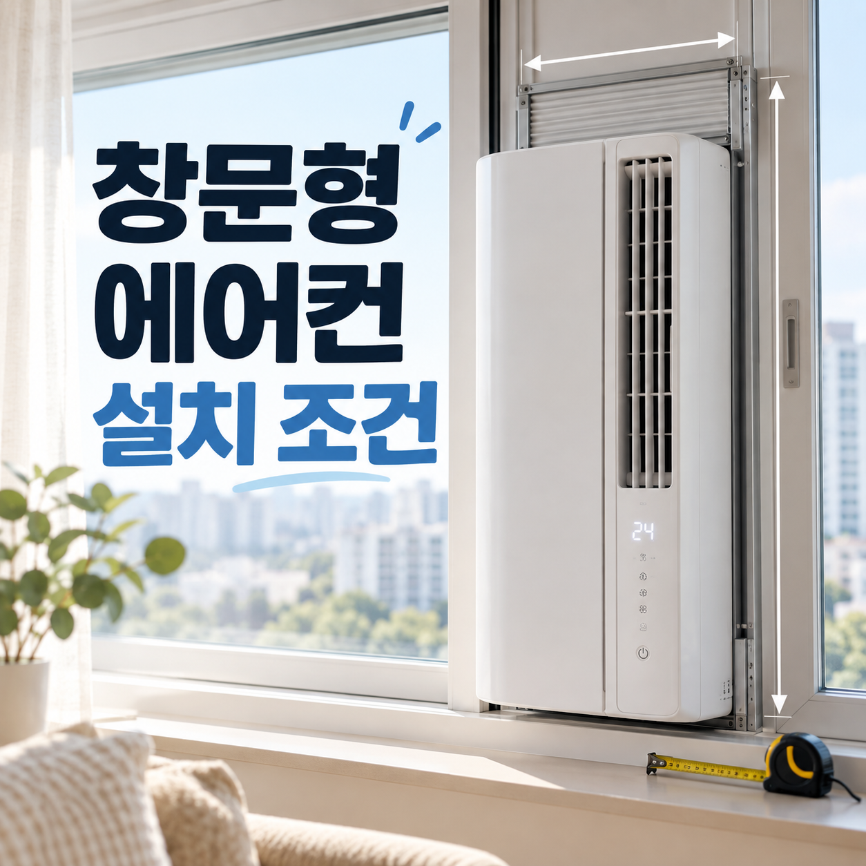 창문형 에어컨 설치 조건