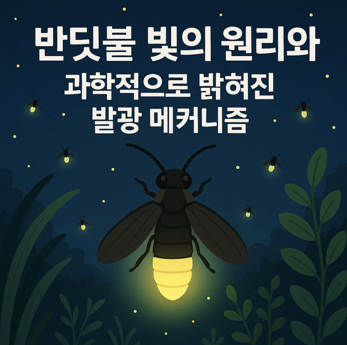 반딧불 빛의 원리와 과학적으로 밝혀진 발광 메커니즘